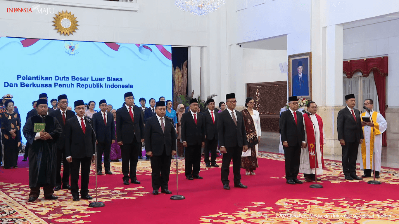 12 Dubes RI Dilantik Jokowi, Ada Jubir Kemlu Teuku Faizasyah