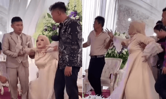 Viral! Pengantin Wanita Kesurupan di Pelaminan, Netizen: Doa Sang Mantan Terkabul