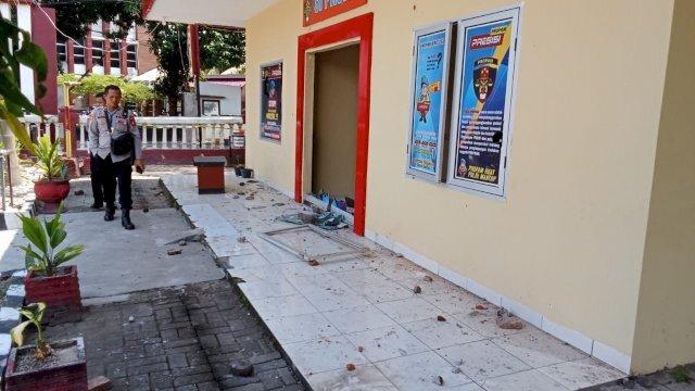 Anggota Polisi Terluka Usai Sejumlah OTK Serang Polres Jeneponto