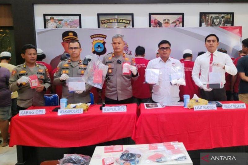 Polres Tapin Tangkap 22 Tersangka Kurir hingga Pengguna Narkoba