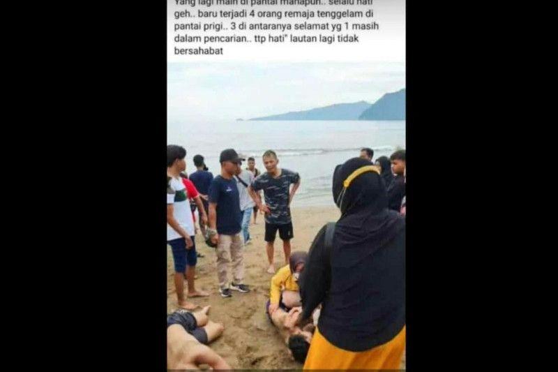 Empat Wisatawan Lokal Asal Kediri Terseret Ombak di Pantai Prigi Trenggalek