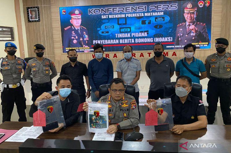 Penyebar Hoaks Foto Korban Pemanahan di Mataram Jadi Tersangka, Terancam 6 Tahun Penjara