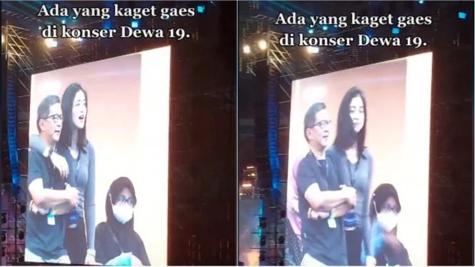 'Galak' ke Jokowi, Rocky Gerung Ternyata Romantis Juga, Gandeng Cewek ke Konser Dewa 19