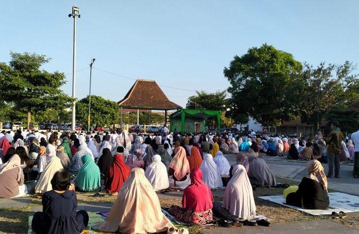 Jemaah Muhammadiyah Salat Iduladha di Pura Mangkunegaran Solo
