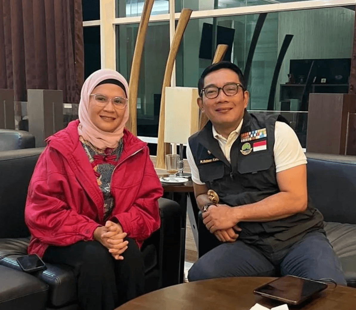 Penampakan Bupati Nina dan Gubernur Ridwan Kamil Bahas Lucky Hakim