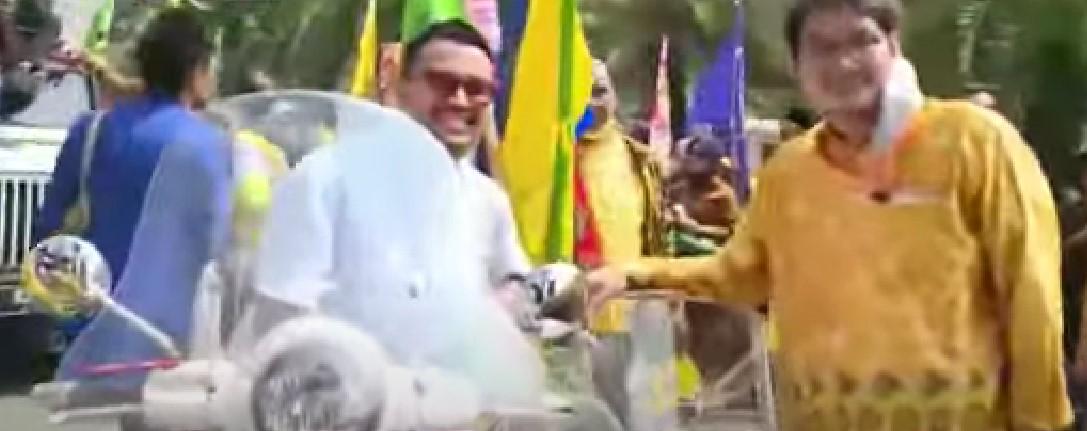 KIB Konvoi ke KPU Langgar Lalu Lintas, Pengendara Tak Pakai Helm dan Mobil Overload