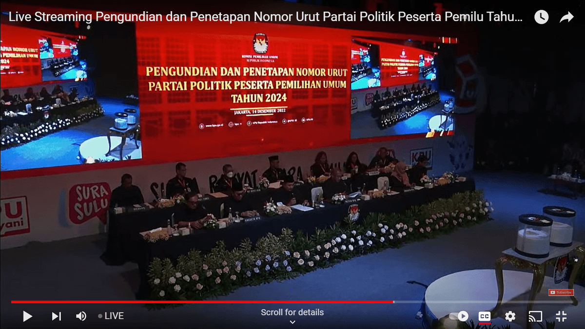 Ini Daftar Nomor Urut Partai Politik Peserta Pemilu 2024