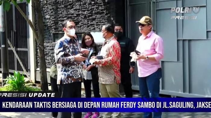 Komnas HAM Tiba di Rumah Pribadi Ferdy Sambo Saksikan Lansung Rekonstruksi Pembunuhan Brigadir J