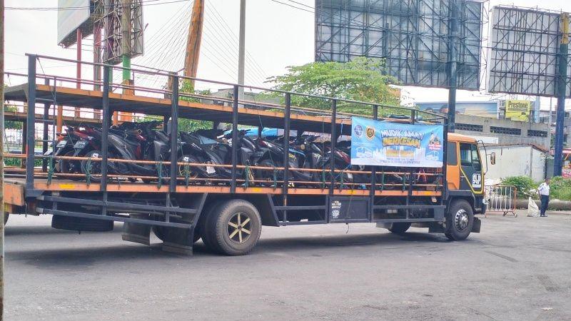 45 Sepeda Motor Peserta Mudik Gratis Tiba di Terminal Tirtonadi Solo
