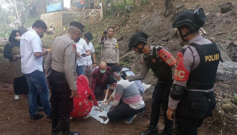 Polisi Cari Pengubur Mayat Bayi di Lahan Tepi Sungai Banjaran Banyumas