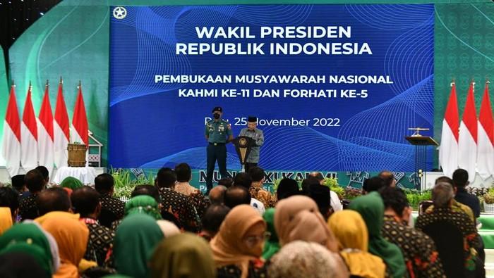 Buka Munas KAHMI, Wapres Ingatkan Jangan Ada Kursi Melayang