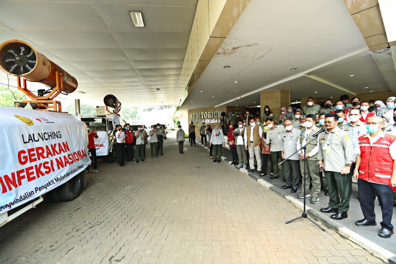 Kementan: Gerakan Disinfeksi Nasional untuk Penanganan PMK