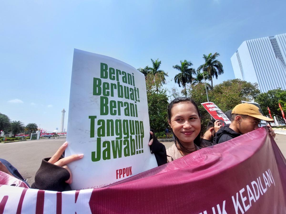 Isu Miring Menteri Bappenas, Pendemo: Kami Ingin Pak Jokowi Segera Mencopot SM