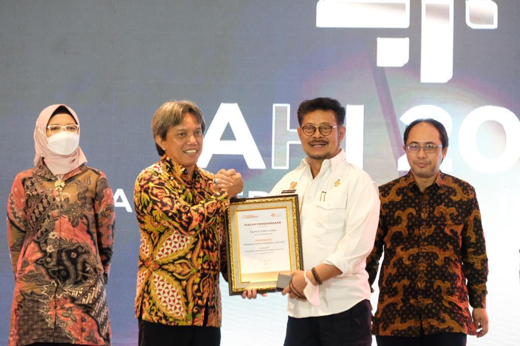 Raih Sederet Penghargaan di Ajang AHI, Kementan Jadi Kementerian Terpopuler di Media Digital