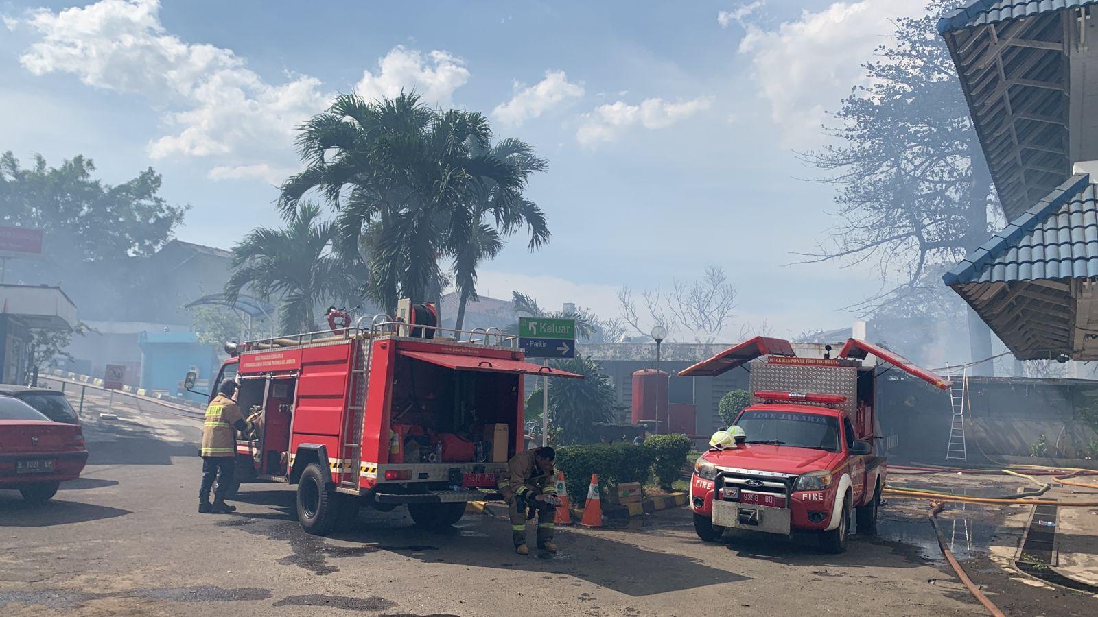 Kobaran Api di Belakang RS Permata Hijau Padam, Sedang Proses Pendinginan