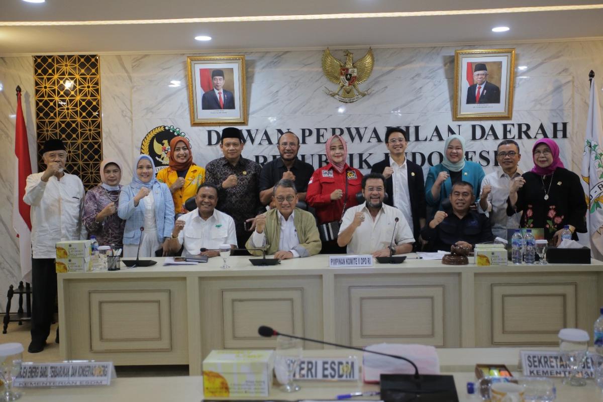Komite II DPD RI Duduk Bareng Dengan Kementerian ESDM Bahas Program Kerja 2023
