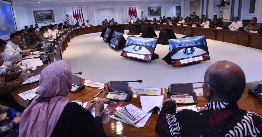 Jelang Lebaran, Kapolri, Panglima TNI dan Menteri Gelar Rapat Koordinasi