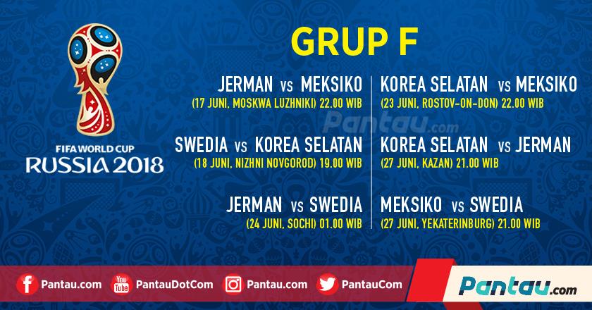 Jadwal Pertandingan dan Profil Tim Grup F Piala Dunia 2018