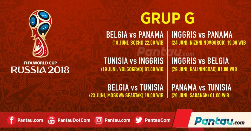 Jadwal Pertandingan dan Profil Tim Grup G Piala Dunia 2018
