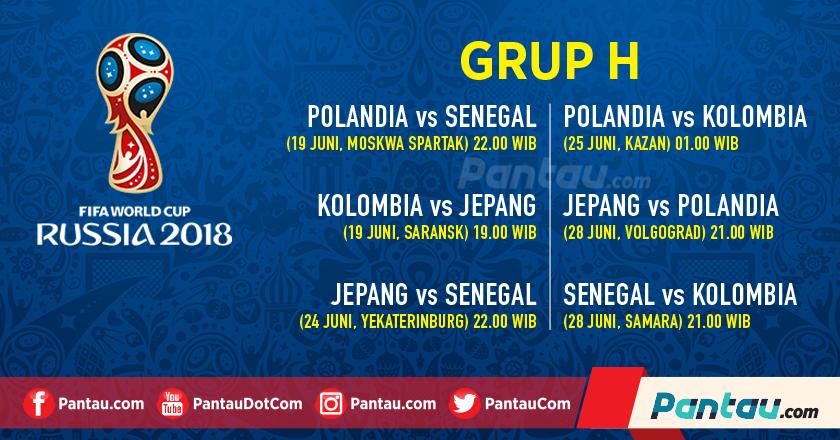 Jadwal Pertandingan dan Profil Tim Grup H Piala Dunia 2018
