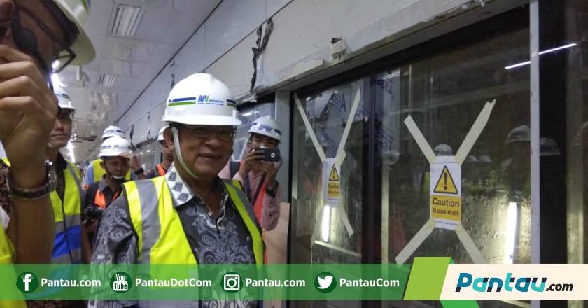 Tinjau Progres MRT Senayan, Menko Darmin Nostalgia Hidup di Paris