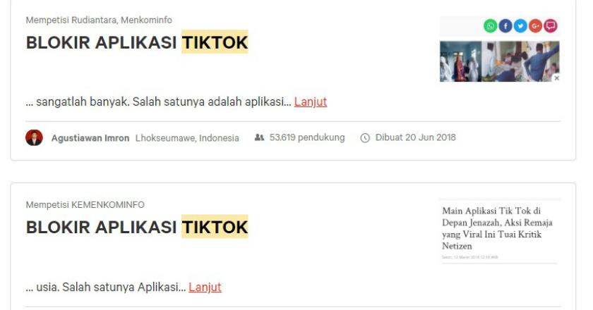 Dianggap Meresahkan, Muncul Petisi Blokir Aplikasi Tik Tok untuk Rudiantara