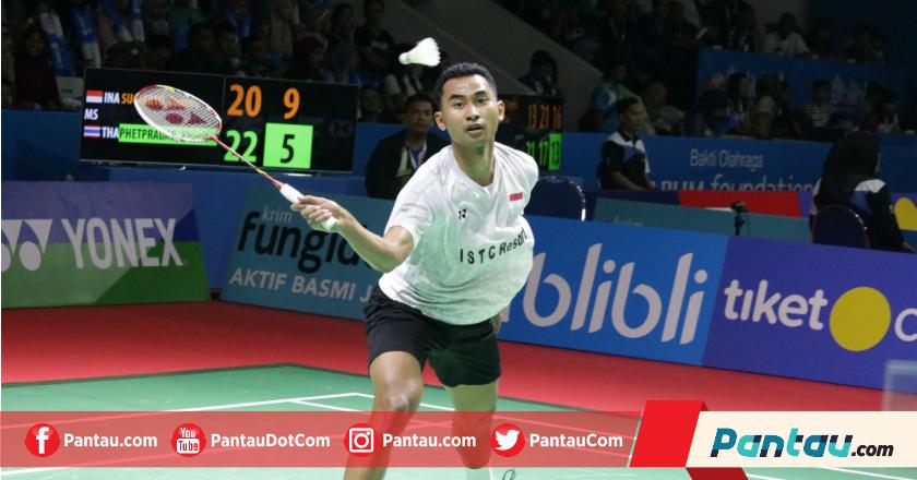 Menang Rubber Set, Tommy Sugiarto Melaju ke 16 Besar Blibli Indonesia Open 2018