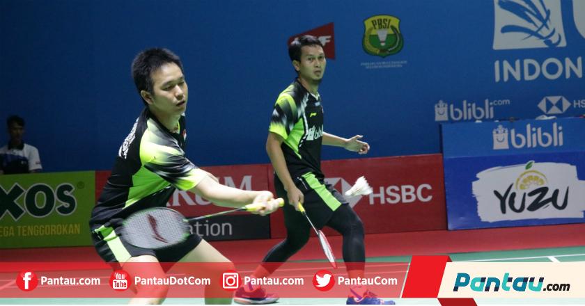 Duo Minion Kalahkan Ahsan/Hendra di Babak pertama Blibli Indonesia Open 2018