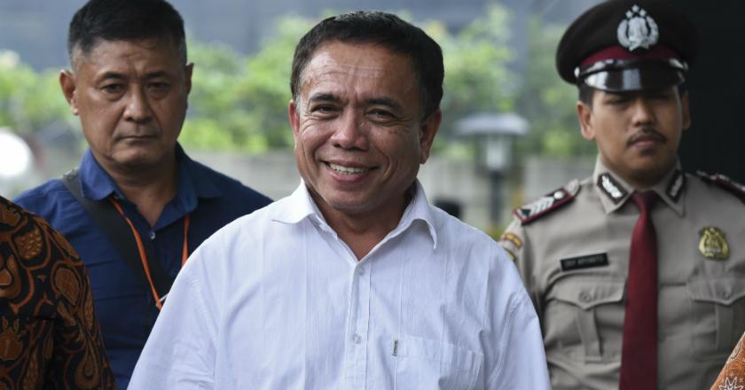 Tiba di KPK, Gubernur Aceh Irwandi Yusuf Tebar Senyum