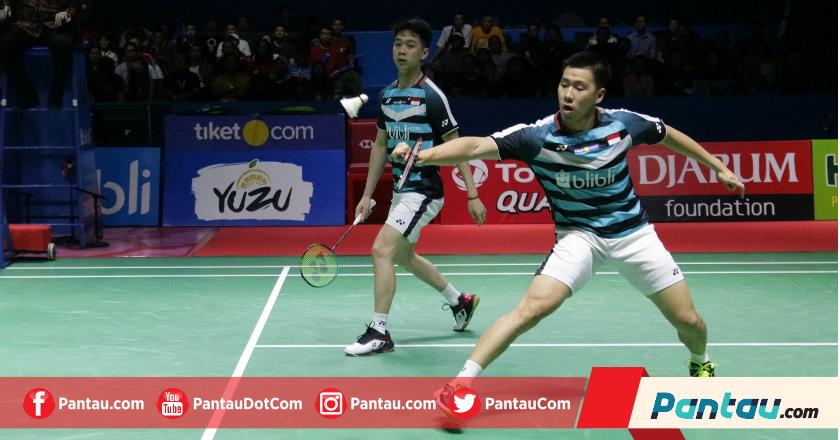 Menangi Duel Saudara, Marcus/Kevin Raih Tiket Final Indonesia Open 2018