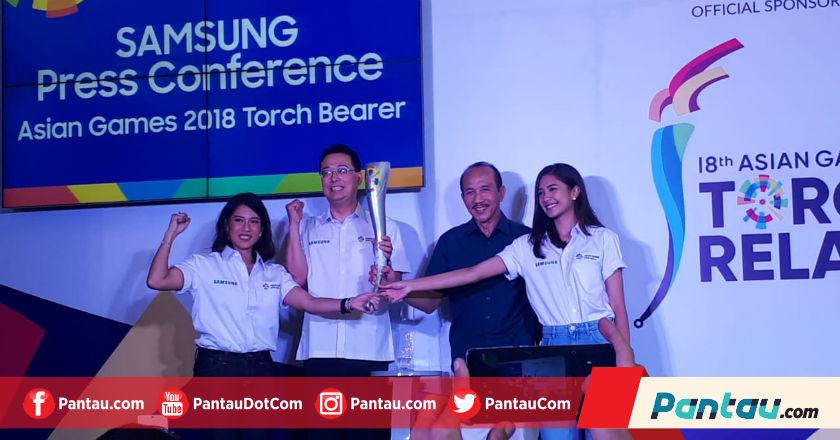 2 Artis Cantik Jadi Pembawa Obor Asian Games 2018