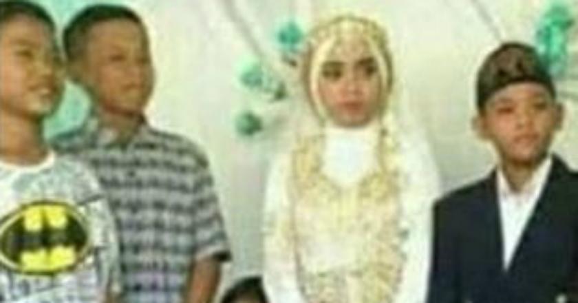 Miris! Viral Pernikahan Bocah Berusia 14 Tahun di Kalimantan