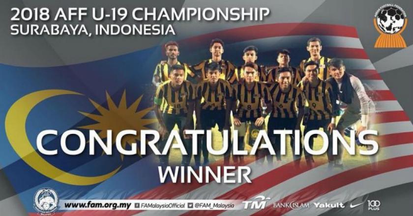 Timnas Malaysia Juara Piala AFF U-19 Tahun 2018