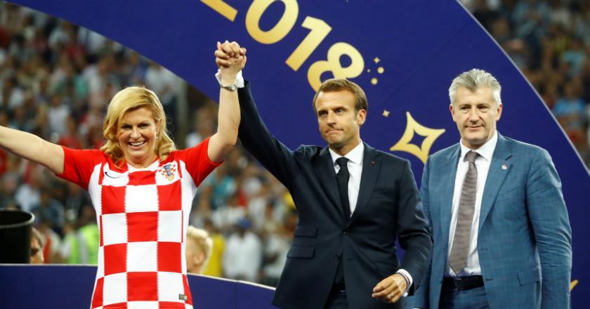 Bak Perangko, Presiden Prancis dan Kroasia Curi Perhatian di Final Piala Dunia