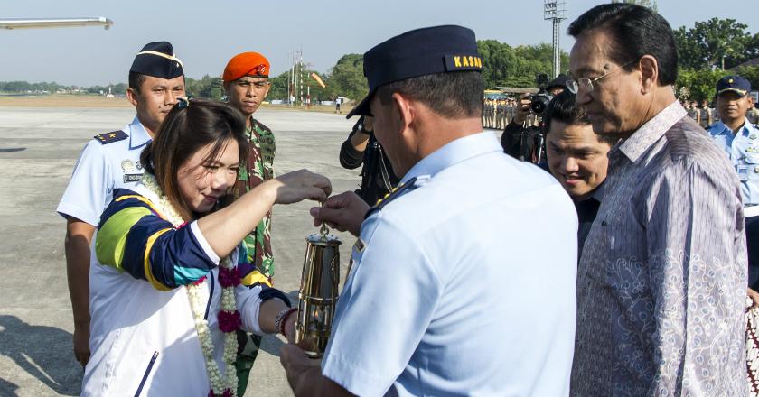 Ketegangan Susy Susanti Jadi Duta Pembawa Obor Asian Games 2018