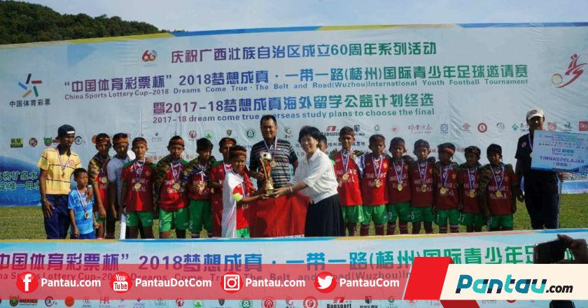 Ikuti Kompetisi 'Dream Come True', Timnas Pelajar U-12 Indonesia Berjaya di China
