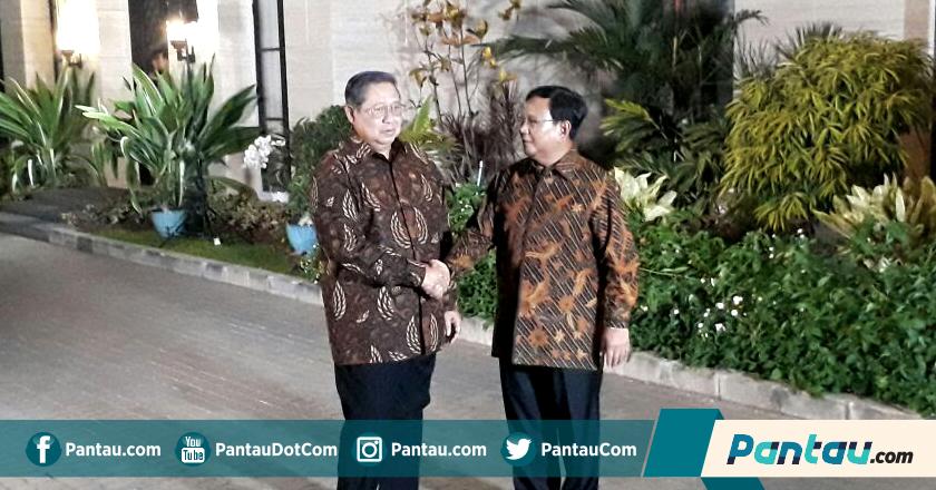 Intip Kompaknya SBY dan Prabowo Jelang Pertemuan Empat Mata