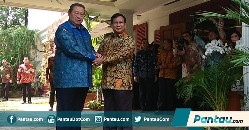 Kunjungi Prabowo, SBY Datang Tanpa AHY