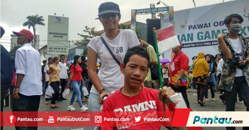 Cerita Bocah Penyandang Disabilitas di Tengah Kirab Obor Asian Games