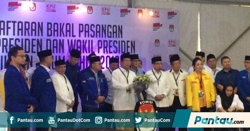 Kala Putra Putri Mantan Presiden RI Turut Antar Prabowo-Sandi ke KPU