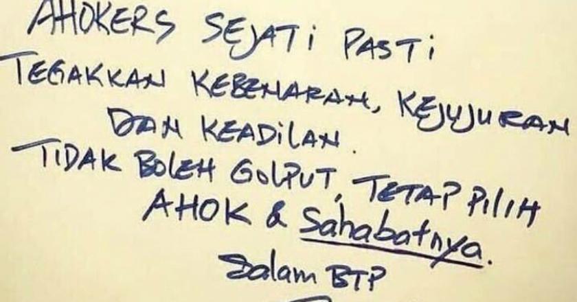 Kirim Surat, Ahok Dukung Jokowi-Ma'ruf Amin