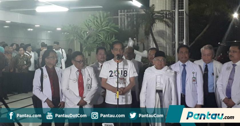 Kurang Lebih 12 Jam Tes Kesehatan, Jokowi-Ma'ruf Akui Masih Segar Bugar