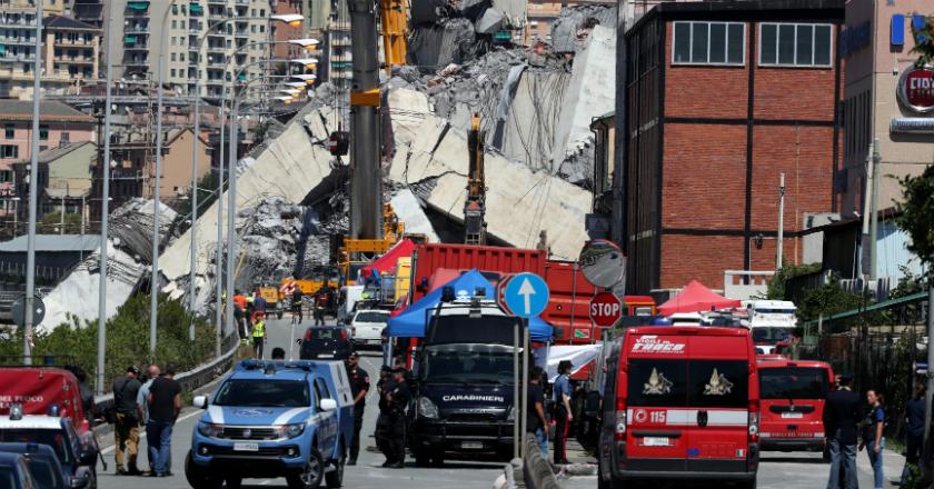 Italia Berlakukan Keadaan Darurat Pasca Ambruknya Jembatan Genoa
