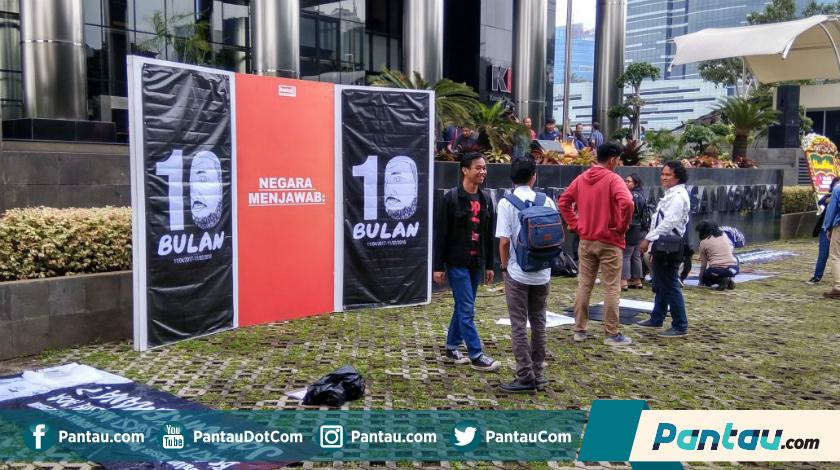 Begini Suasana Sambut Kepulangan Novel Baswedan di KPK