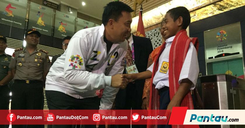 Keren! Berkat Aksi Heroik, Menpora Ajak Joni Lihat Opening Asian Games 2018