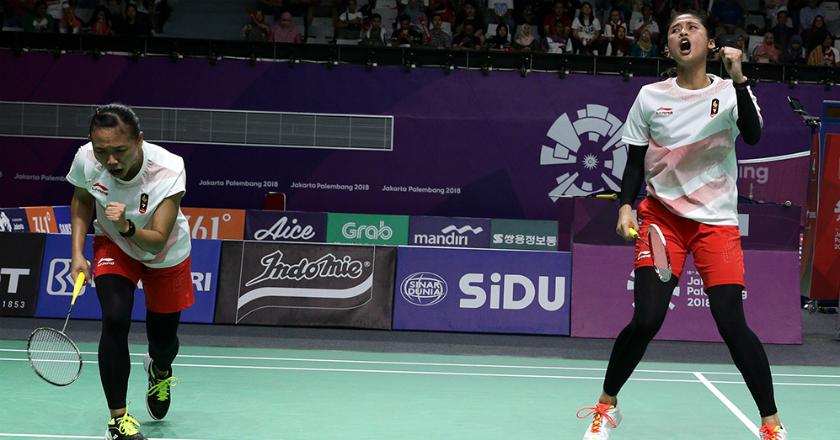 Della/Rizki Antar Tim Bulutangkis Indonesia ke Semifinal Beregu Asian Games