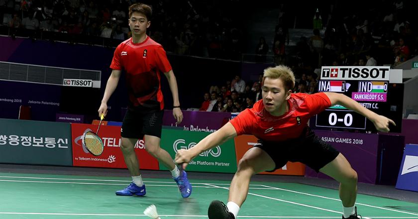 Marcus/Kevin Menang, Jonatan Christie Tertahan