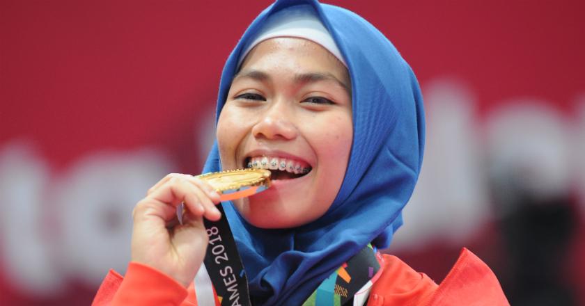 Sumbang Medali Emas Pertama Indonesia, Menpora Tepati Janjinya Berikan Defia Bonus Rp1,5 M