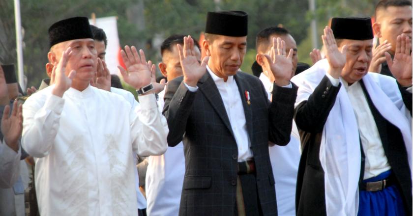 Presiden Joko Widodo Salat Idul Adha di Cibinong Bogor
