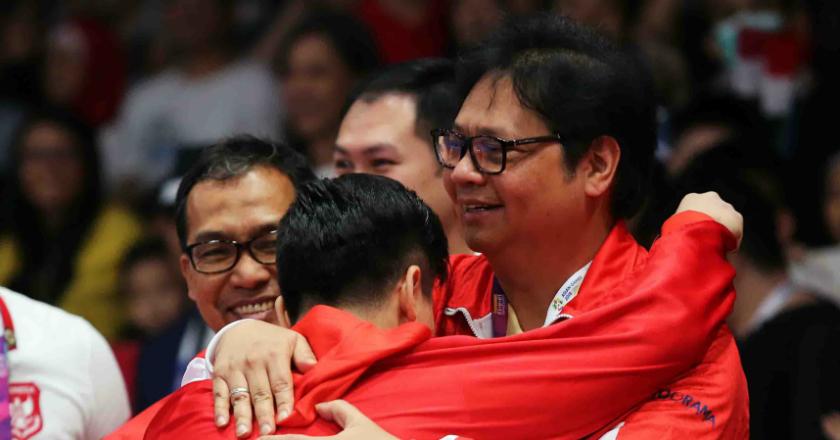 Airlangga Apresiasi Atletnya yang Berhasil Mencetak Sejarah di Nomor Sanda